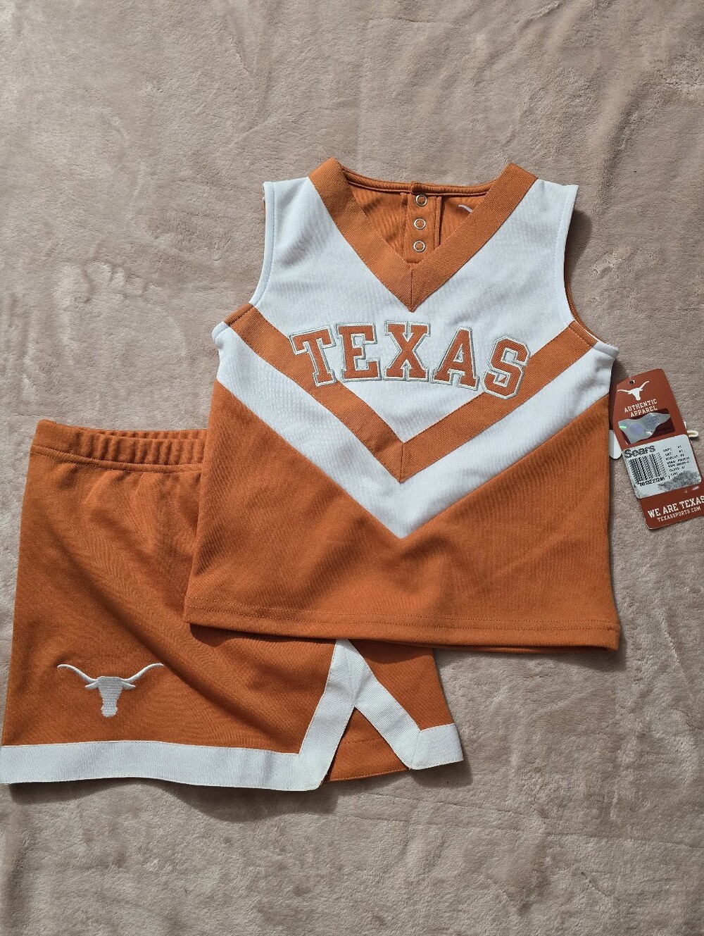 University of Texas Longhorns Cheerleading Uniform Spirit Cheer  Orange 3t